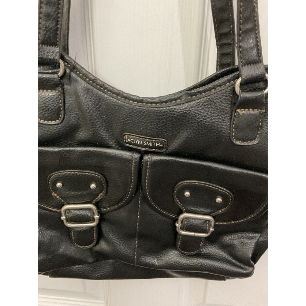 Jacklyn Smith Black Leather Purse. Good Condition. Vintage: Pre-owned